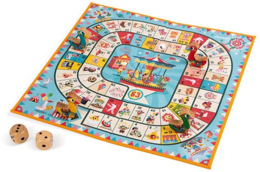Настолна игра Janod Carrousel - Играта на гъската