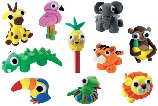 Творчески комплект с пластилин Floss & Rock - Джунгла