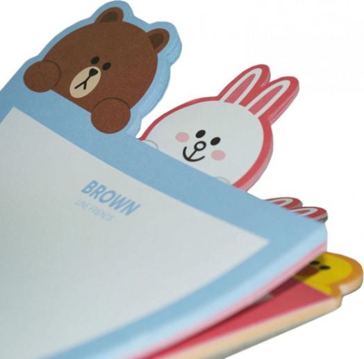 Пад за бележки Line Friends