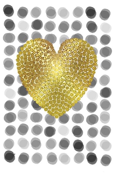 Картичка Editor: Златно сърце