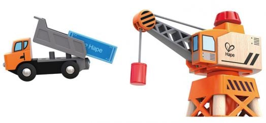 Игрален комплект Hape - Карго кран