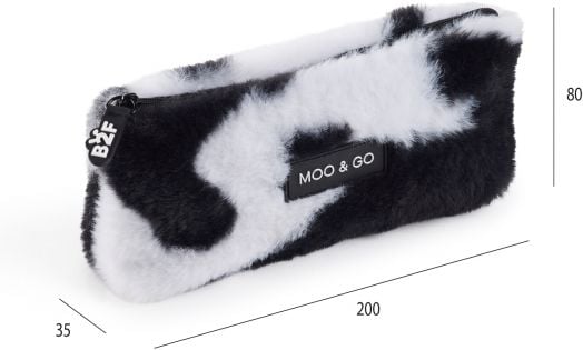 Плюшен несесер Miquelrius Back2Fun Moo & Go, черен