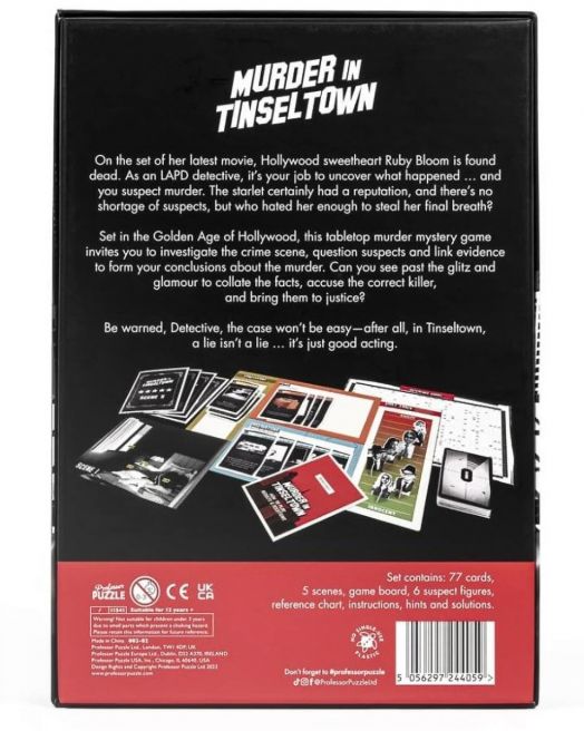 Игра Professor Puzzle: Murder in Tinseltown