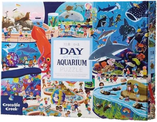 Пъзел Crocodile Creek - Day at the Aqarium, 72 части