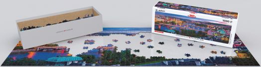 Панорамен пъзел Eurographics - Прага, Чехия, 1000 части