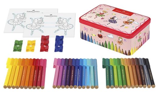 Флумастери Faber-Castell Connector, балерина, 33 цвята