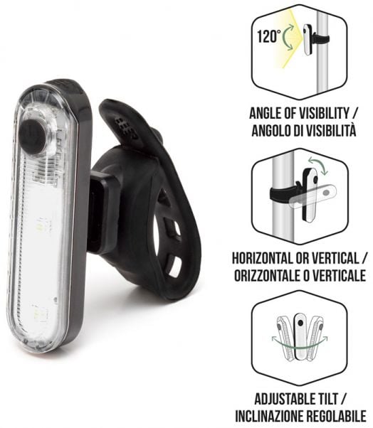 Предна светлина за колело Legami, бяла