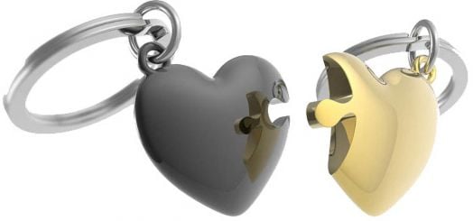 Ключодържател Metalmorphose - Heart Puzzle