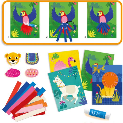 Креативен комплект Djeco - Колажи за деца