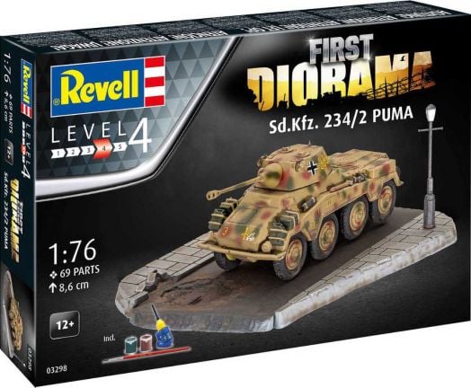 Сглобяем модел Revell - First Diorama Танк SD.KFZ. 234/2 Puma
