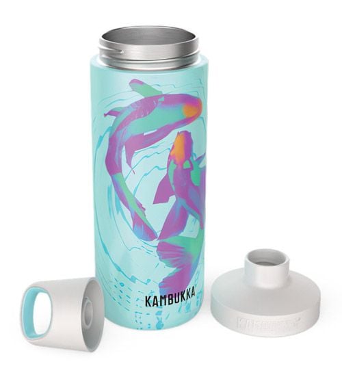 Стоманена бутилка Kambukka Reno Insulated, 0.500 л., риби