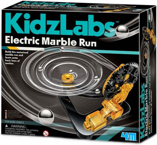 Детска лаборатория 4M - Електрическа писта с мраморни топчета