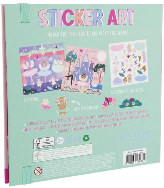 Творчески комплект със стикери Floss & Rock Sticker art - Enchanted