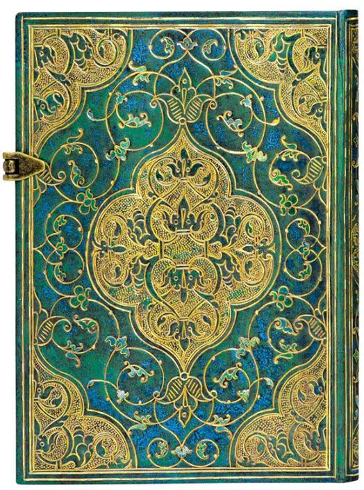 Тефтер Paperblanks - Turquoise Chronicles Midi, 13 х 18 см.