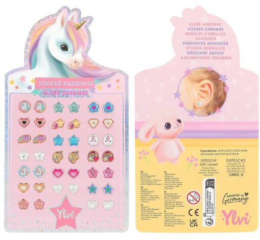 Лепящи обеци Top Model Ylvi за многократна употреба