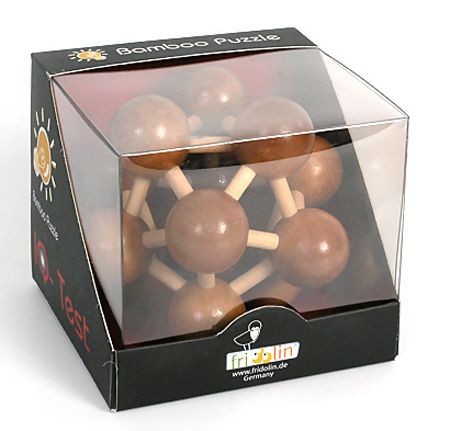 3D пъзел от бамбук - Атом