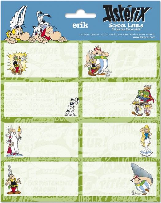 Ученически етикети Grupo Erik - Asterix And Obelix, 16 бр.
