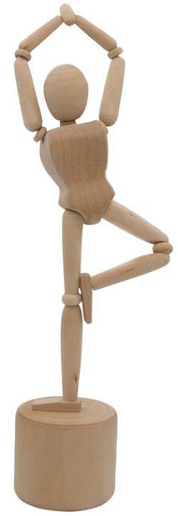 Гъвкава фигура с бутон за раздвижване Kikkerland - Yogi