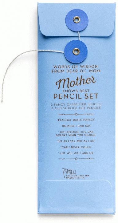 Комплект моливи DesignWorks Ink - Mother Knows Best, 6 бр.