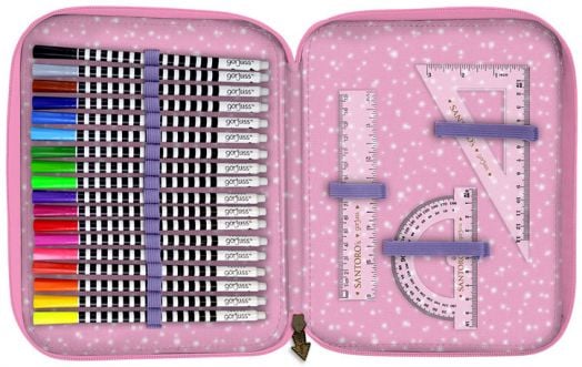 Ученически несесер Gorjuss First Prize с две отделения, пълен