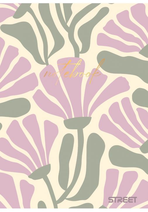 Тетрадка Street Retro А4, 80 листа - широки редове