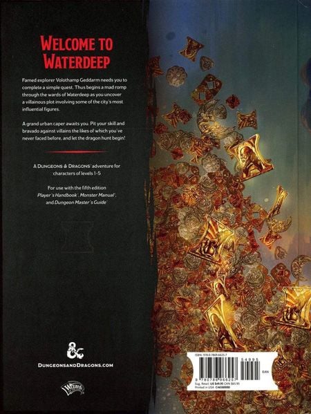 Dungeons & Dragons Campaign Book - Waterdeep Dragon Heist