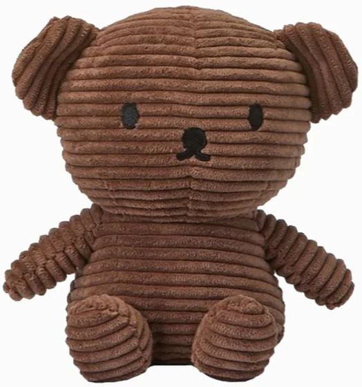Плюшена играчка Miffy Sitting Corduroy - кафяво мече, 24 см.