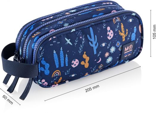 Несесер Miquelrius Desert с три отделения и дръжка, овален