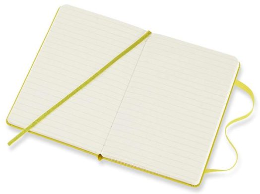 Джобен цинково-жълт тефтер Moleskine с твърди корици и линирани страници