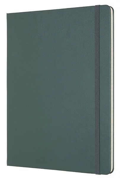 Голям зелен тефтер Moleskine Pro Collection X-Large Forest Green с твърди корици