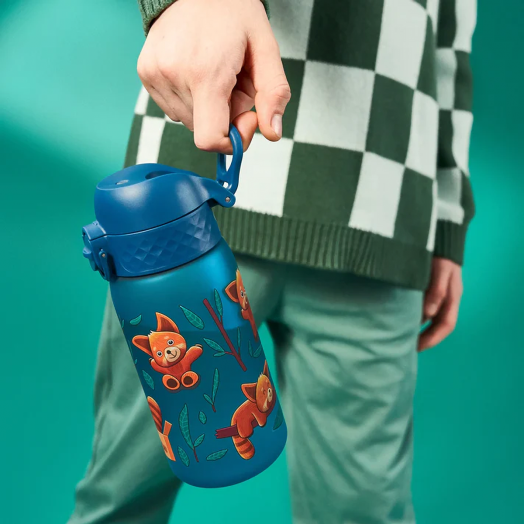 Бутилка за вода Ion8 - Червена панда, 350 мл.