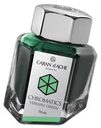 Мастило за писалка Caran d'Ache Vibrant Green