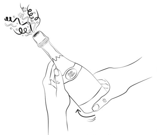 Парти бутилка Legami Party Popper с конфети, малка