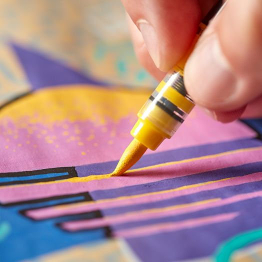 Комплект акрилни маркери Sharpie Creative Brush Tip, 12 цвята