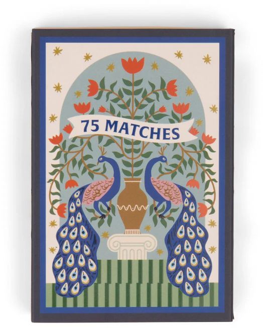 Кибритени клечки Paddywax - Peacock, 75 бр.