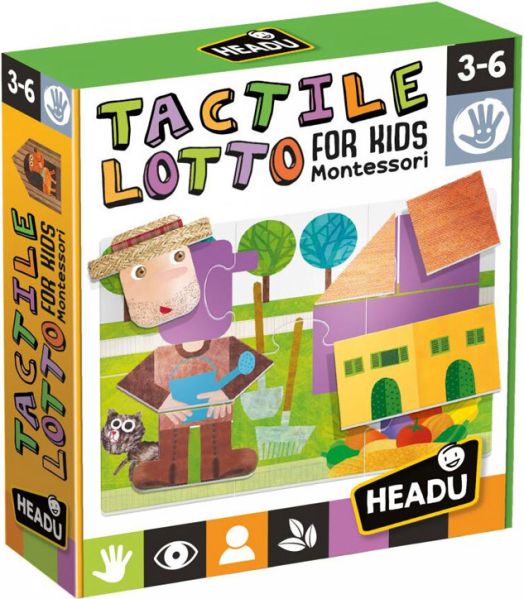 Тактилно лото за деца Headu Montessori