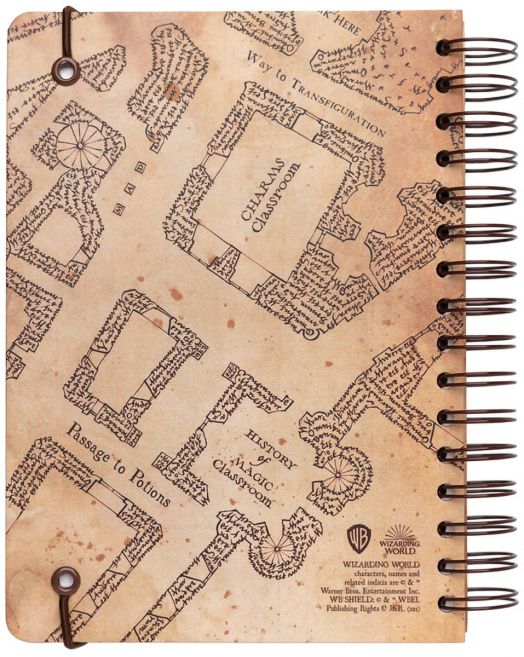 Тефтер Grupo Erik - Harry Potter The Marauders Map със спирала А5