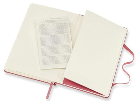 Джобен антично-розов тефтер Moleskine с твърди корици и нелинирани страници