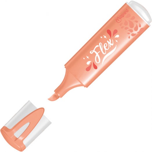 Текстмаркер Maped Fluo Peps Flex Pastel, оранжев