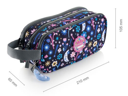 Несесер Miquelrius Night Garden с три отделения, овален