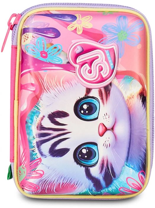 Ученически несесер Seven SJ Gang Speed Pad Cat & Air с едно отделение, пълен