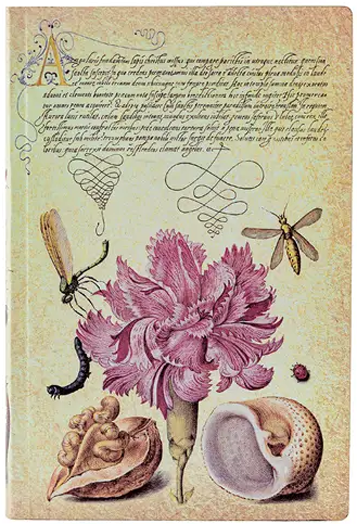 Тефтер Paperblanks - Pink Carnation, мека корица, 9 х 14 см.