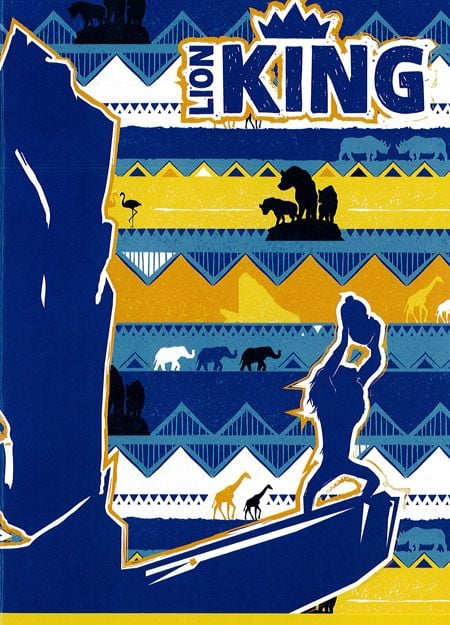 Тетрадка Lion King А5, 20 листа с малки квадратчета квадратчета