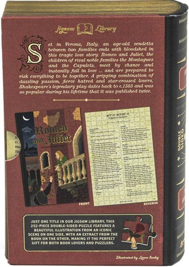 Двустранен пъзел Professor Puzzle: Ромео и Жулиета, 252 части