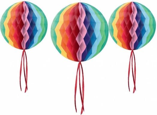 Хартиена декорация Folat - Дъга, 3 бр.