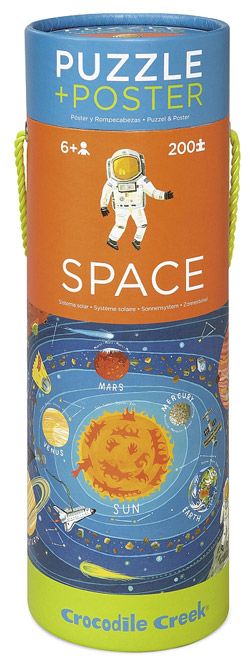 Пъзел Crocodile Creek: Космос, 200 части + постер