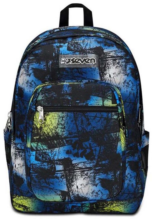 Ученическа раница Seven Freethink Ocean Blue с две отделения и USB порт