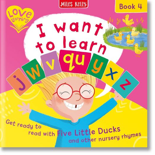 I Want to Learn: j w v qu y x z (Book 4)