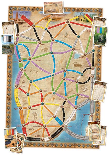 Разширение за настолна игра Ticket to Ride: The Heart Of Africa