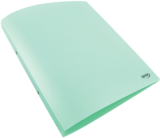 Класьор с 2 ринга Spree Pastel A4, зелена